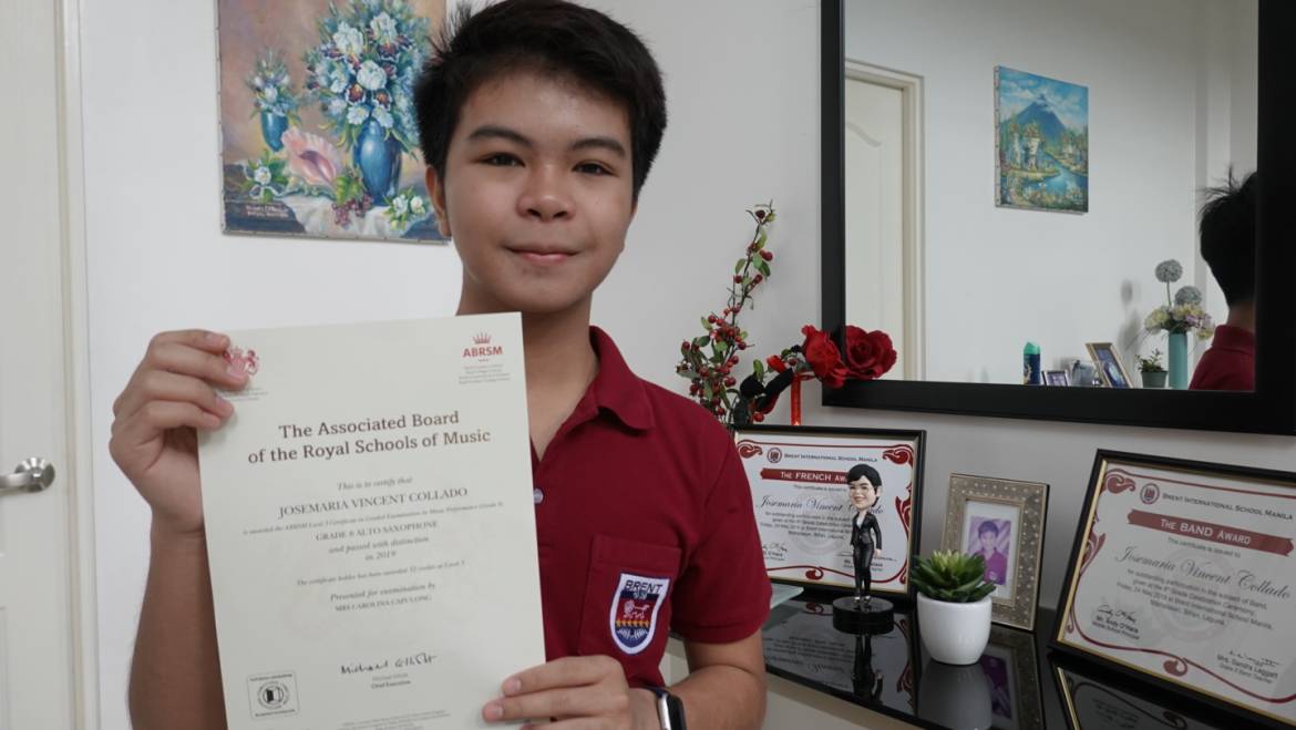 SMA Sax Student gets the highest distinction in ABRSM