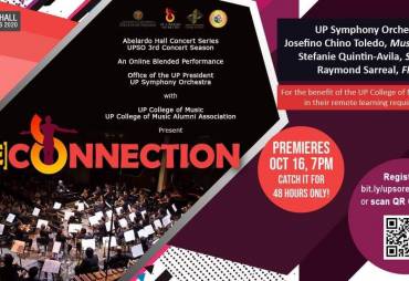 SMA Founding Director performs as soloist for the UP Symphonic Orchestra.